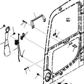TORNILLO CERRADURA PUERTA KOMATSU 01240-00616