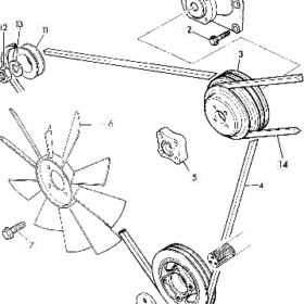 CORREA VENTILADOR MOTOR JCB 01/117901