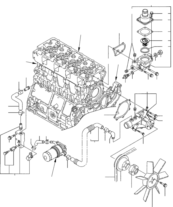CORREA VENTILADOR MOTOR YANMAR KOMATSU 123900-42480