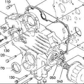 JUNTA CAJA DISTRIBUCCION MOTOR KUBOTA 15862-04132