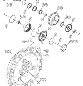 CONO RODAMIENTO TRANSMISION CATERPILLAR 1618152