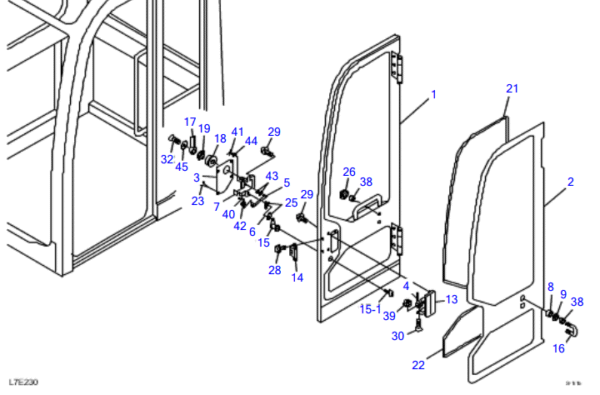 CERRADURA EXTERIOR TAKEUCHI 1654005600