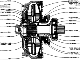 TURBINA CONVERTIDOR CATERPILLAR 1T-0841
