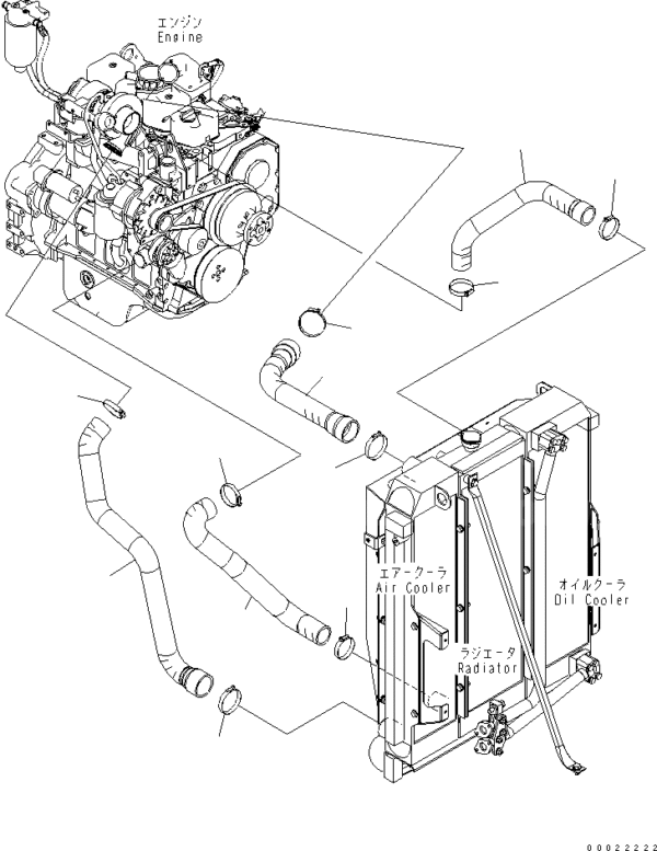 MANGUITO RADIADOR KOMATSU 20G-03-31780