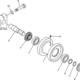 RODILLO SUPERIOR KOMATSU 20T-30-00060