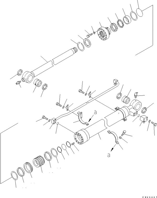 KIT EMPAQUETADURAS CILINDRO HIDRAULICO CAZO KOMATSU 21P-63-K1902