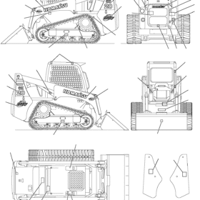 PEGATINA KOMATSU 37A-98-11140