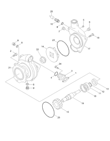 BOMBA AGUA MOTOR CUMMINS 3800745
