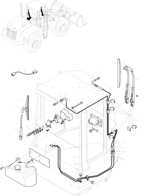 BRAZO LIMPIA KOMATSU 421-56-H0P76