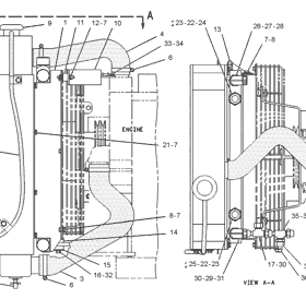 RADIADOR CATERPILLAR 4P3379