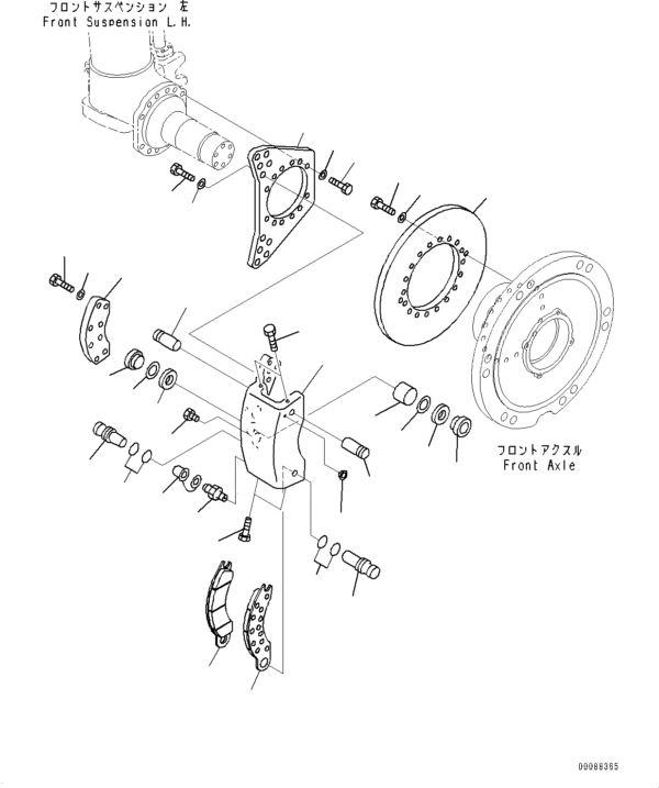 PISTON FRENOS KOMATSU 566-32-53810