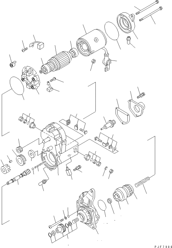 MOTOR ARRANQUE MOTOR KOMATSU 600-863-5110