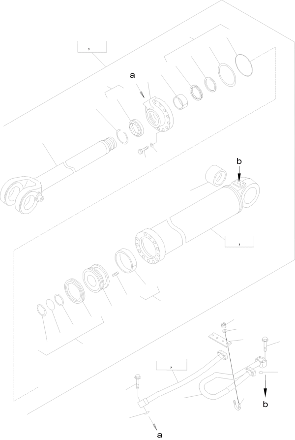 KIT EMPAQUETADURAS BOTELLA VOLTEO KOMATSU 707-01-H0P12