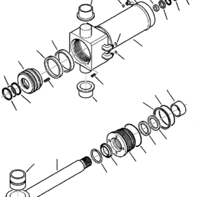 CASQUILLO BOTELLA GIRO KOMATSU 707-76-55570