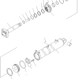 KIT EMPAQUETADURAS CILINDRO TILT KOMATSU 707-99-64250