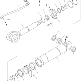 KIT EMPAQUETADURA BOTELLA ELEVACION KOMATSU 707-99-65420