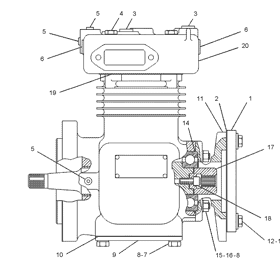 KIT PISTON COMPRESOR CATERPILLAR 7C0570