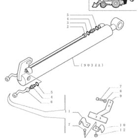 KIT EMPAQUETADURAS CILINDRO HIDRAULICO EXTENSIBLE CASE 85800700