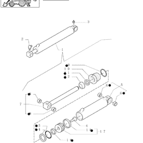 KIT EMPAQUETADURAS CILINDRO VOLTEO FIAT HITACHI NEW HOLLAND 85819355