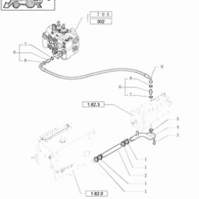 TUBO SALIDA BOMBA HIDRAULICA NEW HOLLAND 85827041