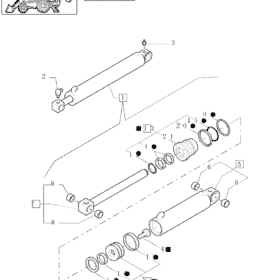 KIT EMPAQUETADURAS CILINDRO VOLTEO NEW HOLLAND 87428627