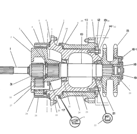 RETAINER CATERPILLAR 8D-8632