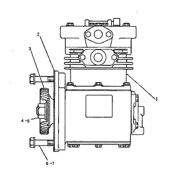 COMPRESOR AIRE FRENOS CATERPILLAR 8N2051
