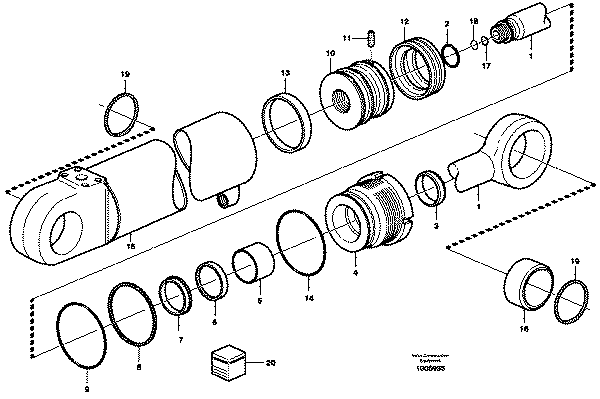 KIT EMPAQUETADURAS CILINDRO ELEVACION VOLVO VOE11709528