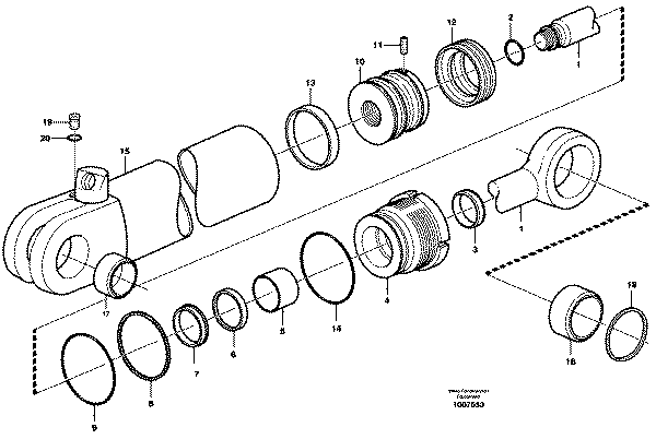 KIT EMPAQUETADURAS CILINDRO BALANCIN VOLVO VOE11709543