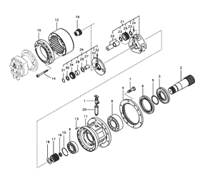 RETEN REDUCTOR GIRO VOLVO VOE14508911
