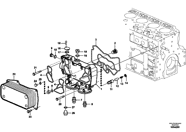 JUNTA ENFRIADOR MOTOR VOLVO VOE20459203