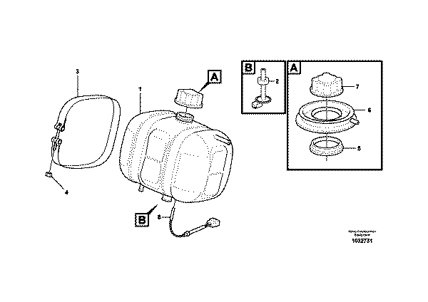 BRIDA VASO EXPANSION VOLVO VOE4804563