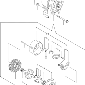 GUIA TENSOR ALTERNADOR MIDIEXCAVADORA YM119084-77330