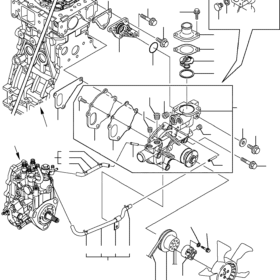 TERMOSTATO KOMATSU YM129155-49801