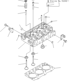 VALVULA ADMISION MOTOR KOMTSU KOMATSU